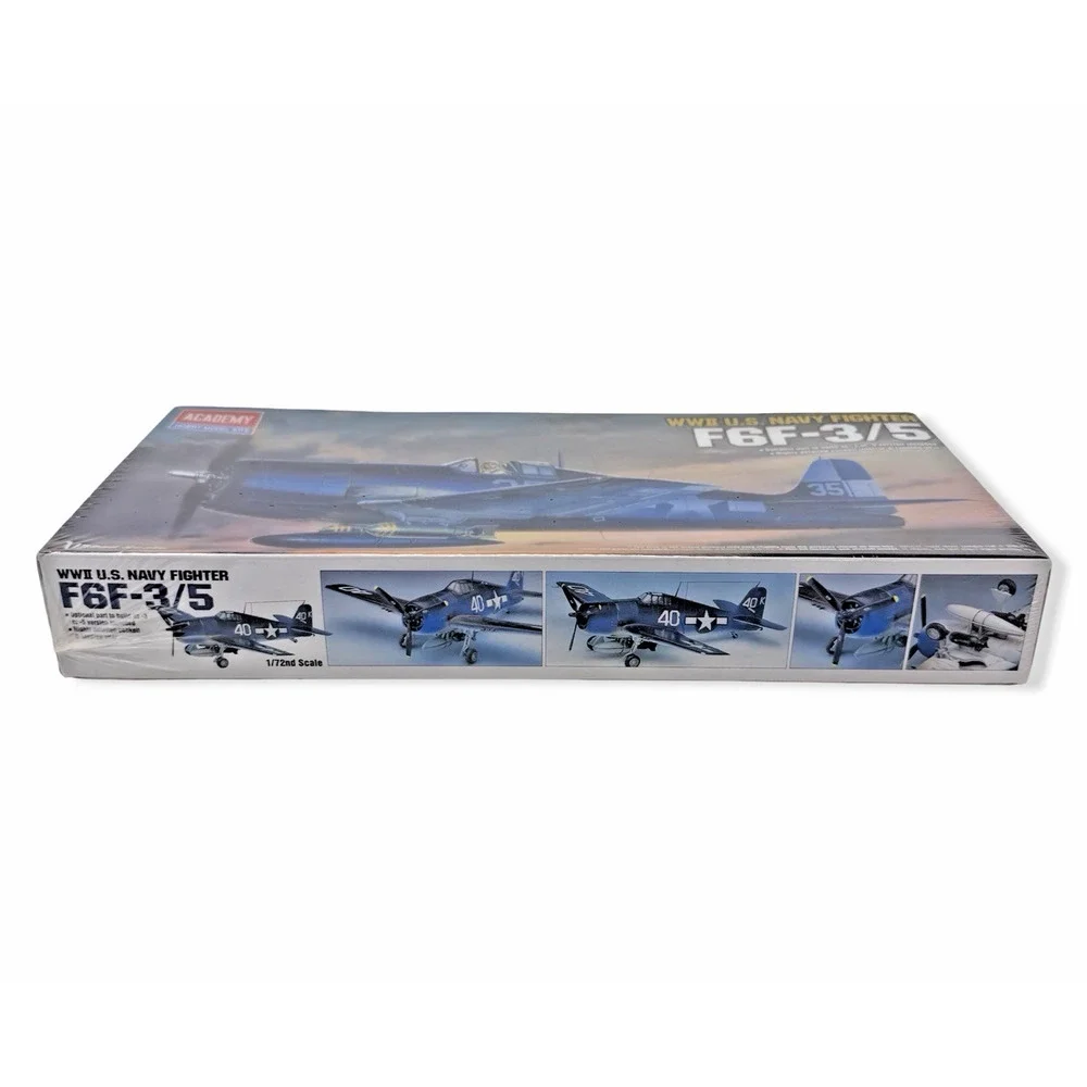 Academy 12481 Grumman F6F-3/5 Hellcat 1/72 Scale Plastic Model Kit-Sealed 4437